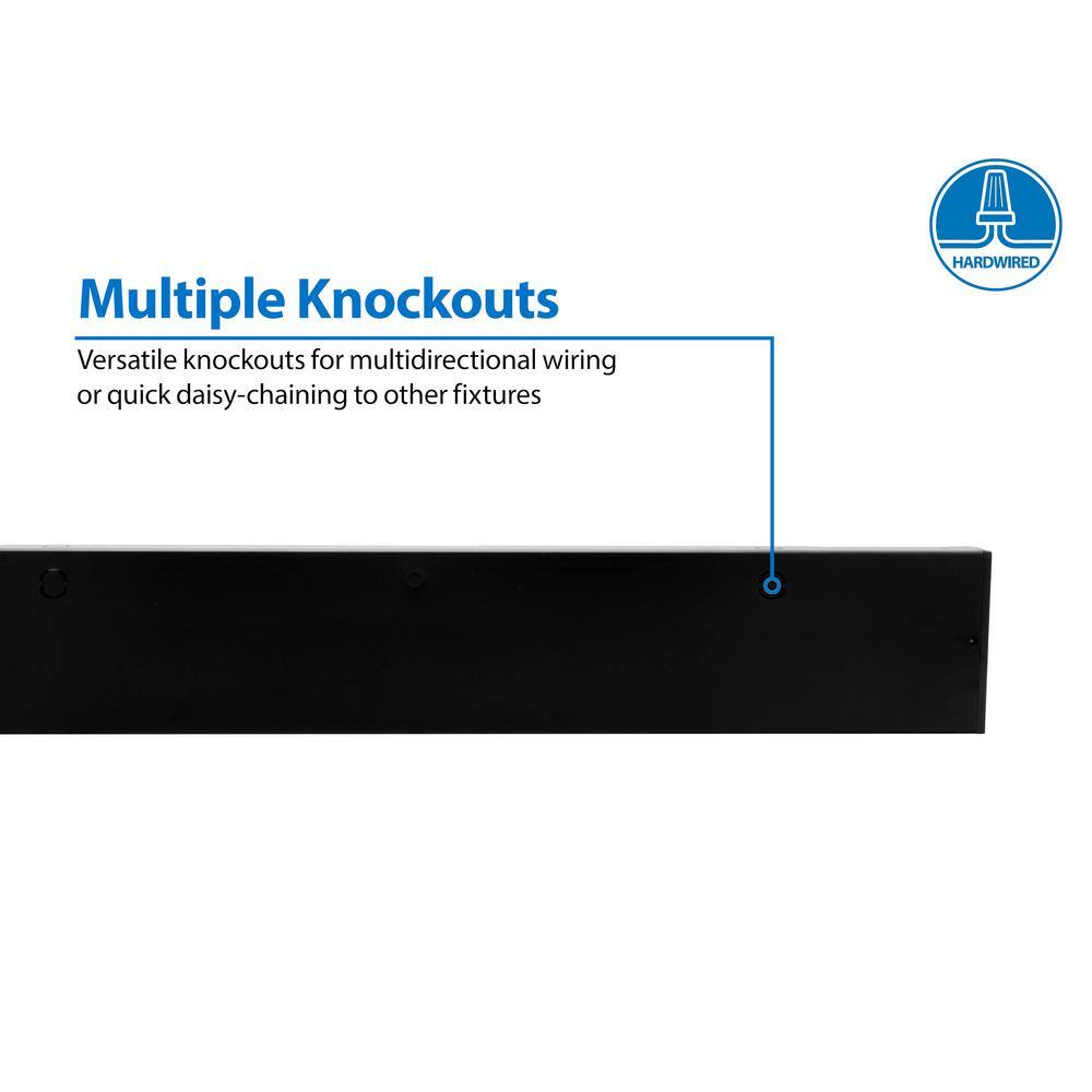 Nicor 40-Inch Black LED Under Cabinet Light Bar
