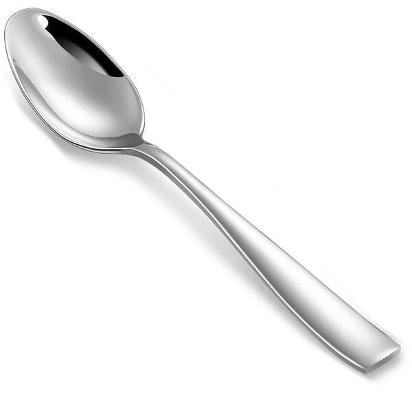 Stainless Steel Flatware Serving Sets Premium 2-Piece Louis Teaspoon Set 18/10 With Squared Edge