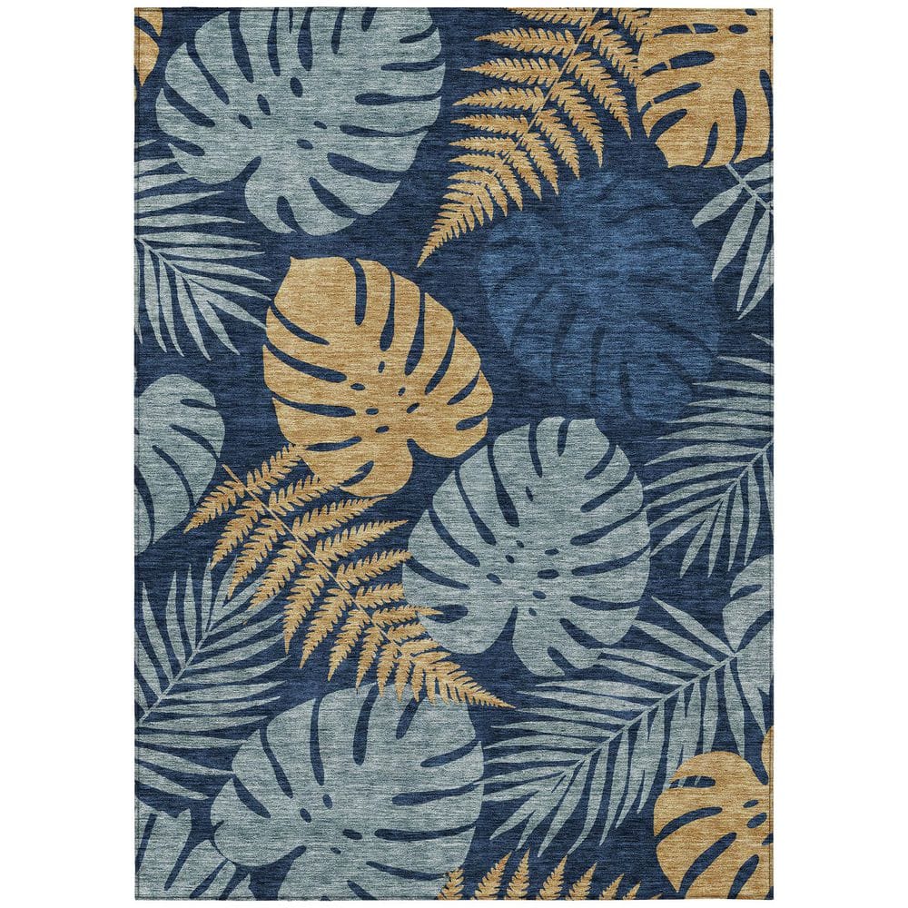Chantille Machine Washable Indoor/Outdoor Abstract ACN3009 Navy 9 ft. x 12 ft. Area Rug price history on PriceWatchPro
