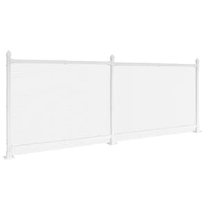 3 ft. x 24 ft. White Plastic Wire Mesh Fence Panel/Enclosure Kit Soft Surface