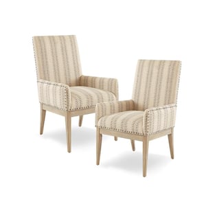 Regina Natural High Back Dining Armchair Set of 2