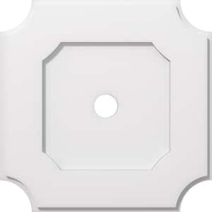 1 in. P X 10-3/4 in. C X 18 in. OD X 2 in. ID Locke Architectural Grade PVC Contemporary Ceiling Medallion