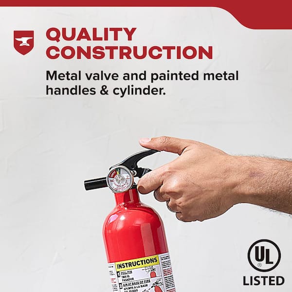 Kidde Home 1-A:10-B:C Class ABC 2.5 lb. Fire Extinguisher 2