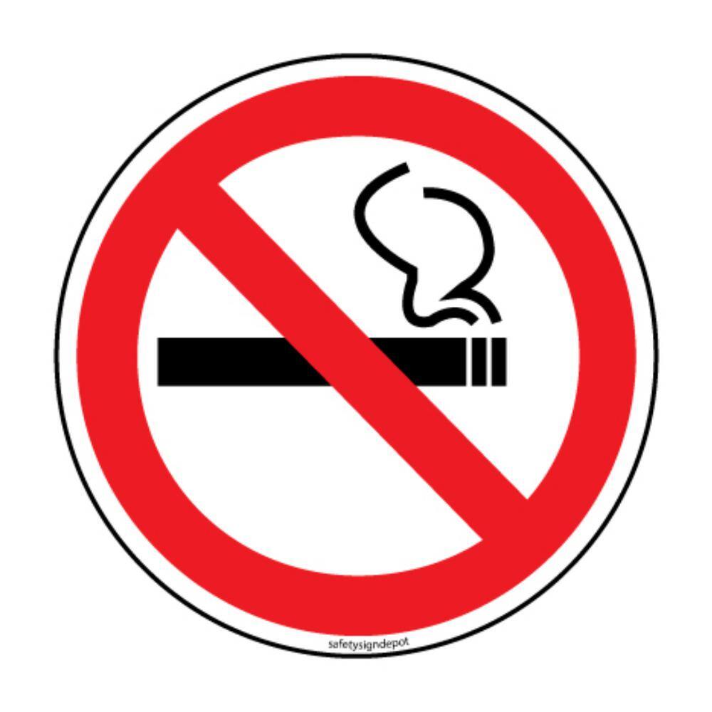 100 X CLEAR NO SMOKING STICKERS VIEW BOTH SIDES ON GLASS SIGN STICKER RED/WHITE 