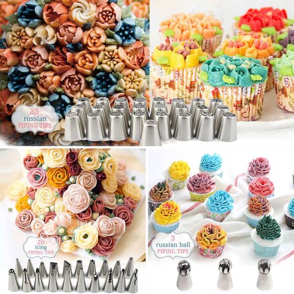 Stainless Steel Piping Nozzle - Cake Decorating Tool For Cream, Butter, Icing | Kitchen Baking Accessory - View #3