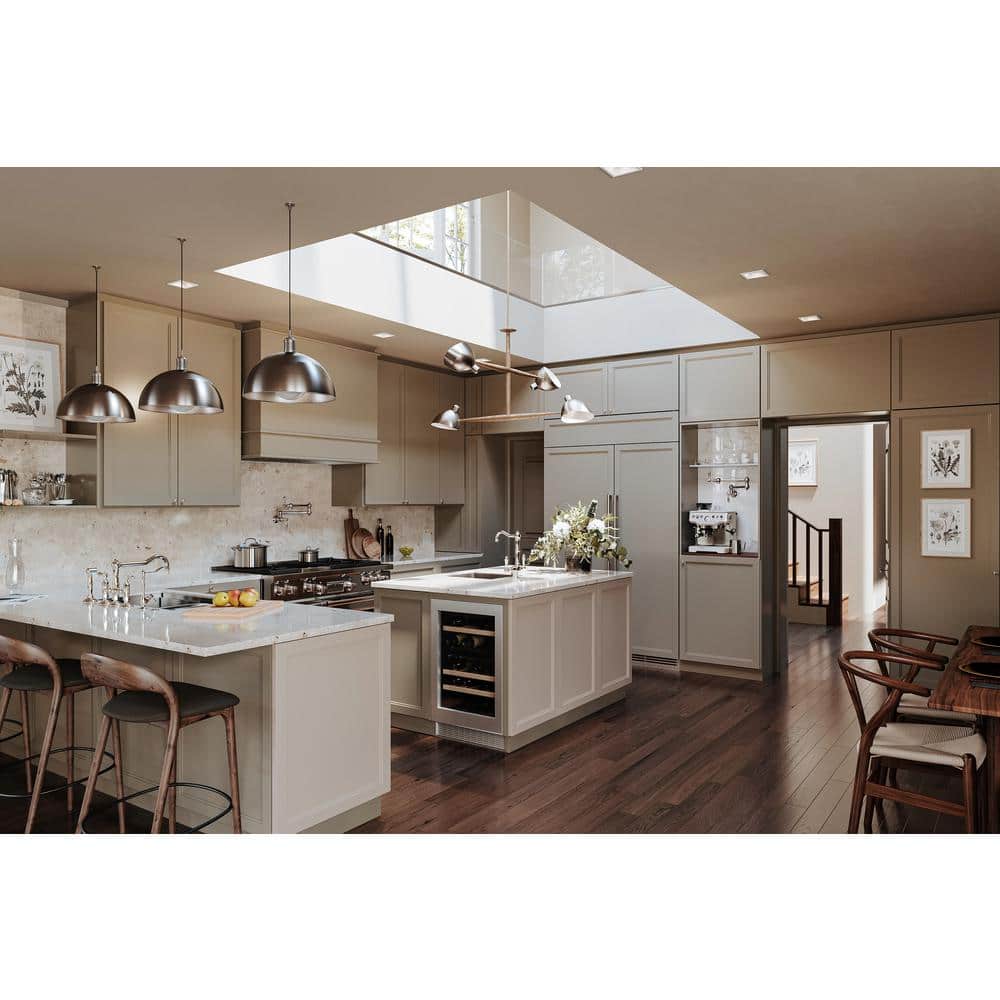 Polished Nickel Wall Mounted Kitchen Faucet with Cross Handles