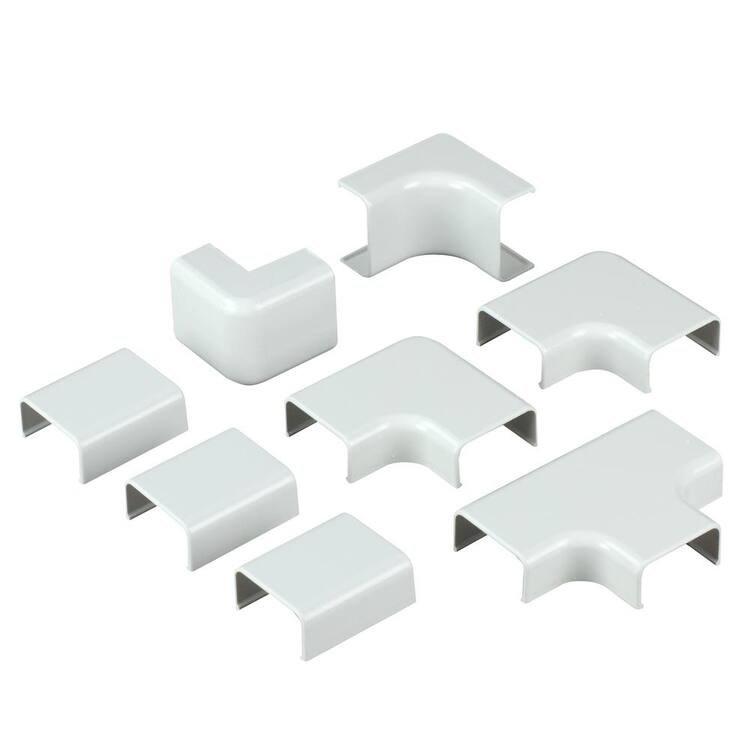 Legrand Wiremold CordMate III High-Capacity Cord Cover Accessory Pack, Cord Hider for Home or Office, Holds 5 Cable, White