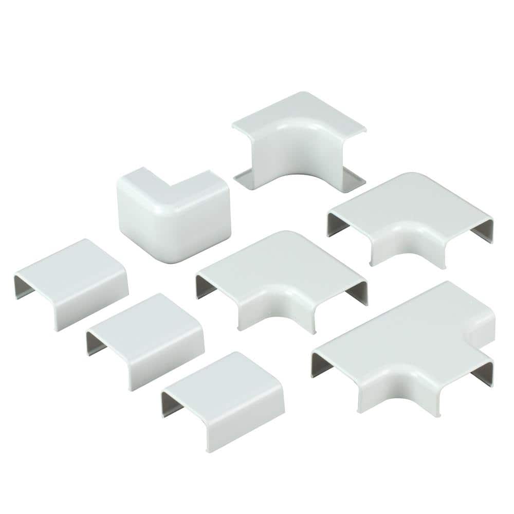 Legrand Wiremold CordMate III High-Capacity Cord Cover Accessory Pack, Cord Hider for Home or Office, Holds 5 Cable, White
