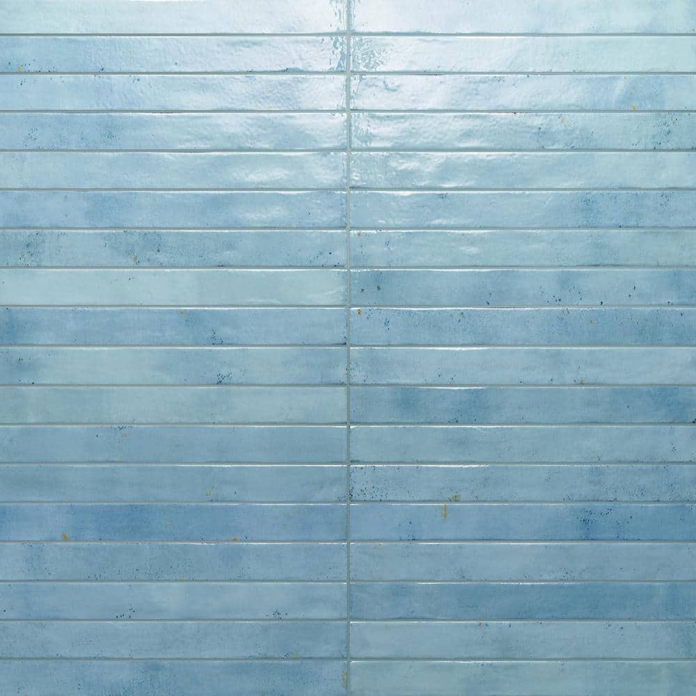Sample-Chroma 4 in. x 5 in. Sky Porcelain Subway Tile price history on PriceWatchPro