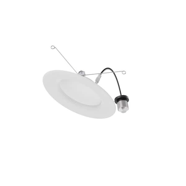 5/6 in. Adjustable CCT Housing Required Non-IC Rated Dimmable Indoor Integrated LED Recessed Light Trim T24 (4 Packs)