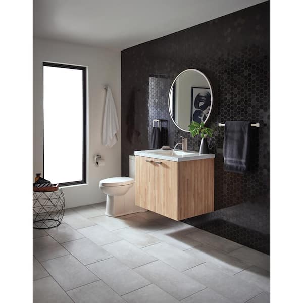Moen Kyvos Brushed Nickel Wall Mount Towel Ring Moen Kyvos Brushed Nickel Wall Mount Towel Ring