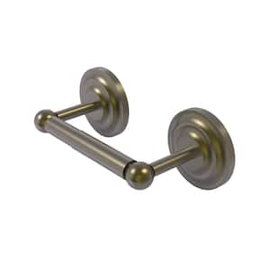 Que New Collection Double Post Toilet Paper Holder in Antique Brass