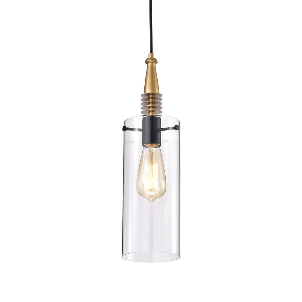 Flamur 5 in. 1-Light Indoor Gold Finish Pendant Chandelier price history on PriceWatchPro