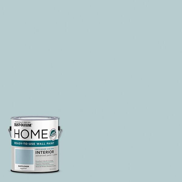 Rust-Oleum Home 1 gal. Eggshell Dayflower Interior Wall Paint (2-Pack)