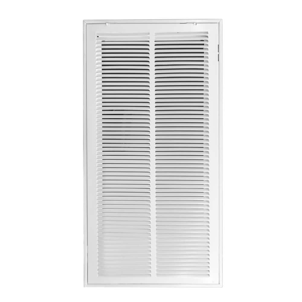 30 in. x 14 in. Steel Return Air Grille in White