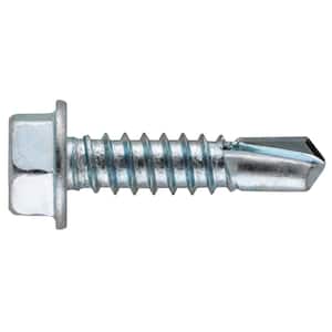 #12 7/8 in. External Hex Flange Hex-Head Self-Drilling Screws with Exterior Coating 1 lb.-Box (122-Pack)