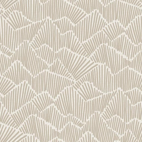 NuWallpaper Beige Ridge & Valley Peel & Stick Wallpaper Sample