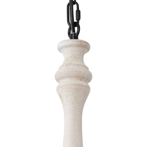 シャンデリア　ブランディボワール 8-Light Black and White French Country Rustic Candle Style