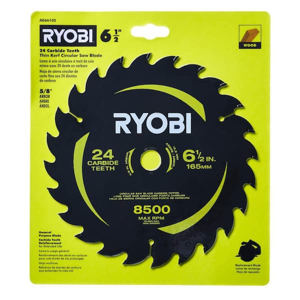 RYOBI 6-1/2 in. 40T Track Saw Blade A066103 - The Home Depot