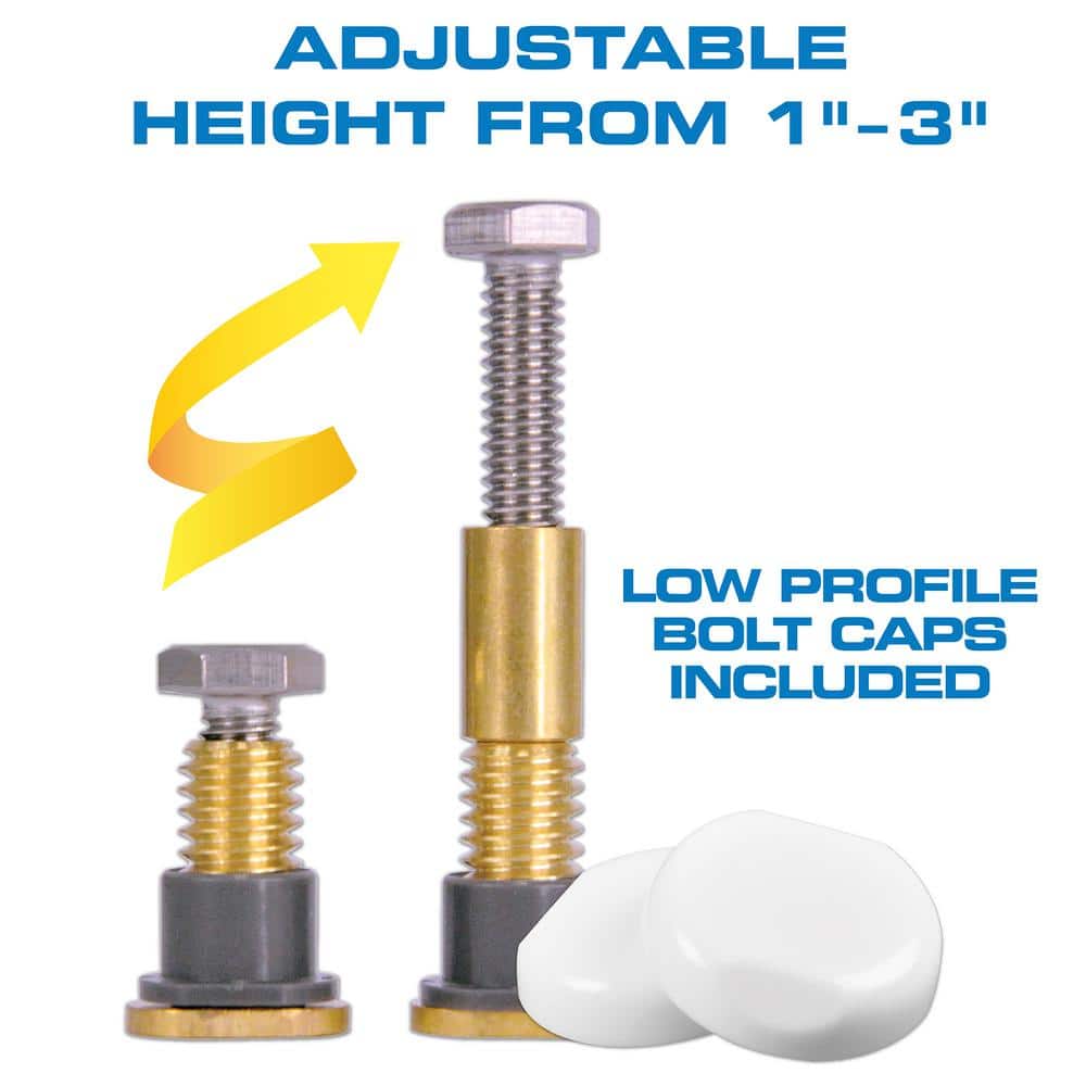 Universal Blue and Gray Toilet Installation Kit with Wax Ring