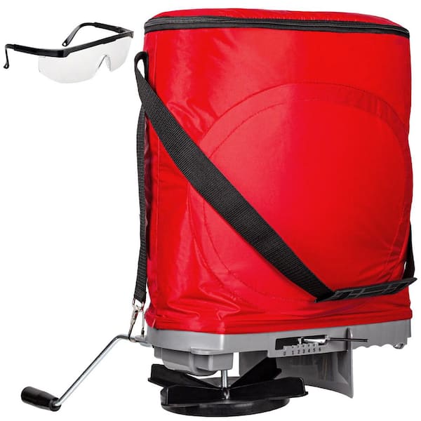 25 lb. Aluminum Handheld Broadcast Spreader for Seed and Fertilizer