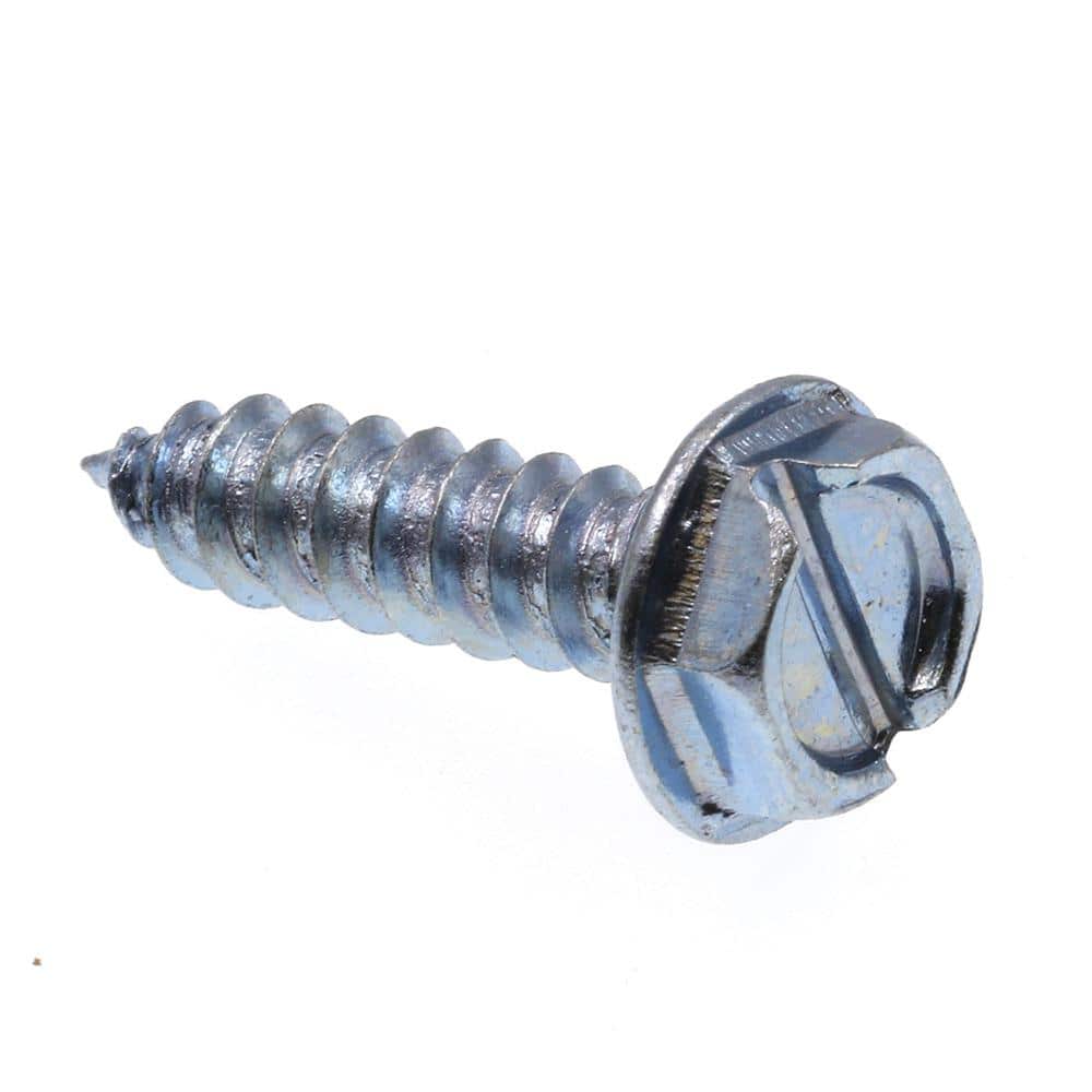 Details about   #10 x 2" Slotted Hex Washer Head Zinc Sheet Metal Screws 3000/Case 