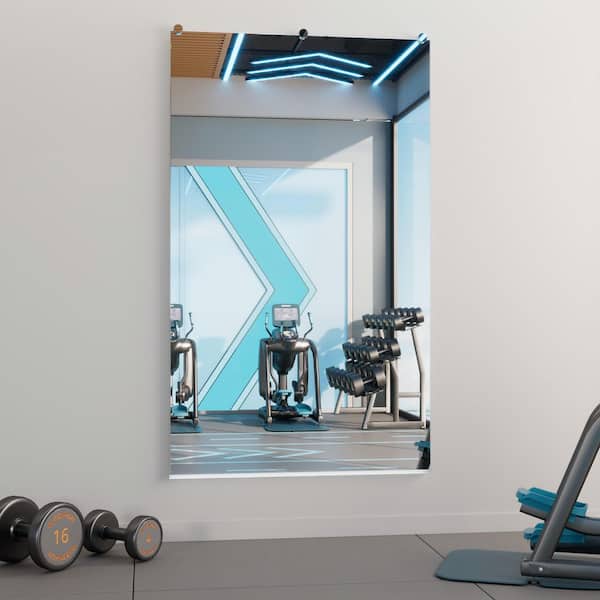 36 in. W x 60 in. H Rectangular Frameless Wall Mirror Gym Mirror Dance Mirror