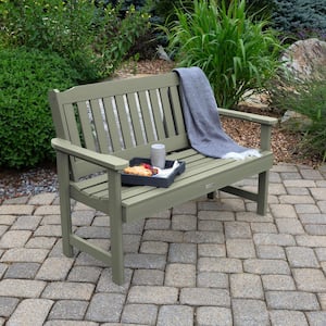 Highwood Lehigh 4 ft. 2-Person Nantucket Blue Recycled Plastic