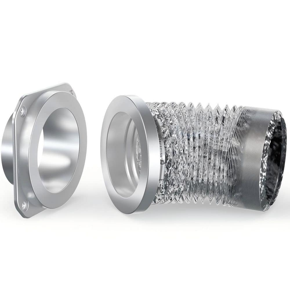 Magnetic Dryer Vent Coupling, Airtight Seal Dryer Vent Connector Kit, Includes 2.6 ft. 4 Inch Duct and Two Clamps price history on PriceWatchPro