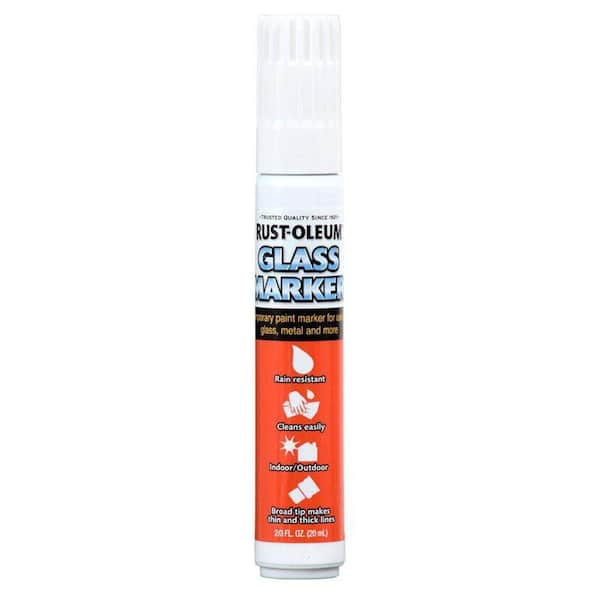 Rust-Oleum Automotive White Glass Marker (4-Pack) 267963 - The Home Depot