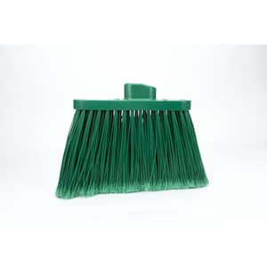 Sparta 12 in. Green Polypropylene Flagged Upright Broom Head (12-Pack)