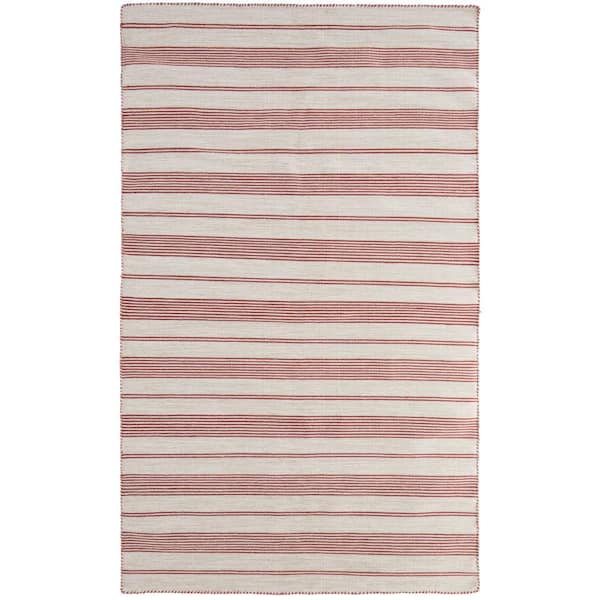 Weave & Wander Granberg Fuchsia 5 ft. x 8 ft. Striped Area Rug