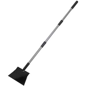47 in. Stainless Handle Multi-Purpose Steel Scraper Shovel Snow Ice Chopper for Walkway Garden Weed Remove Tool