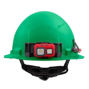 BOLT Green Type 1 Class E Full Brim Non-Vented Hard Hat with 6-Point Ratcheting Suspension (10-Pack)