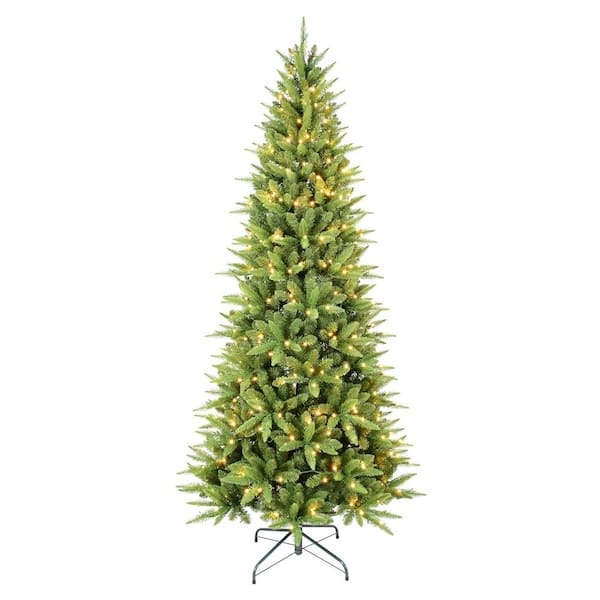 7 ft. Pre-Lit Artificial Christmas Tree with 400-UL Lights, 1180-Tips and Sturdy Metal Stand