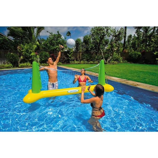 Intex Pool Volleyball Game Floating Inflatable Swimming Toy Fun Net Ball for sale online 