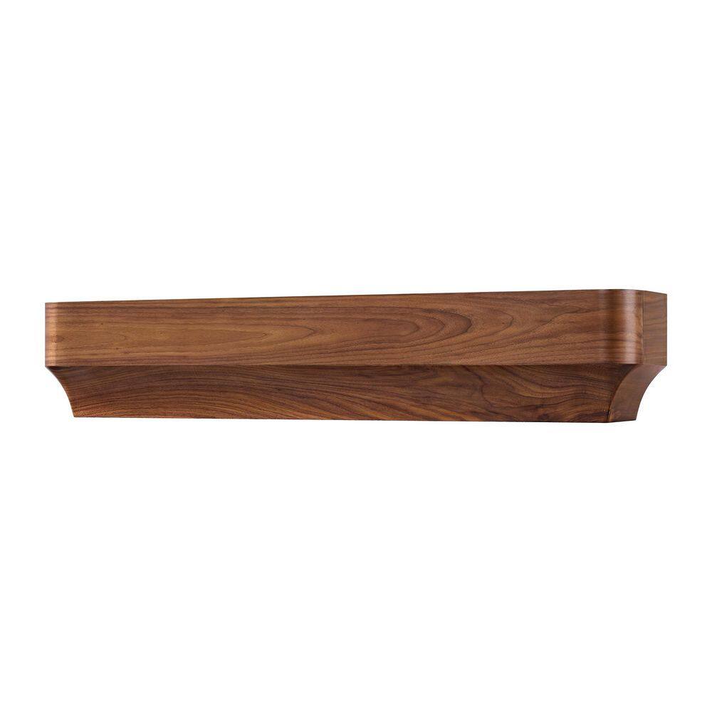Forma Matte Clear Stain 60 in. Wood Fireplace Cap-Shelf Mantel price history on PriceWatchPro