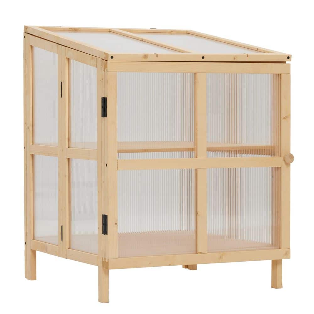 24 in. W x 24 in. D x 32 in. H 2-Tier Portable Foldable Cold Frame Greenhou