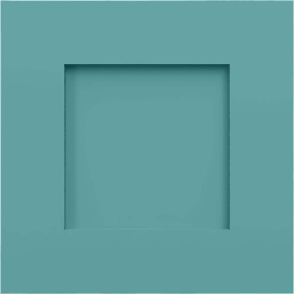 Ekena Millwork 12 in. W x 12 in. H True Fit PVC Flat Panel Shutters ...