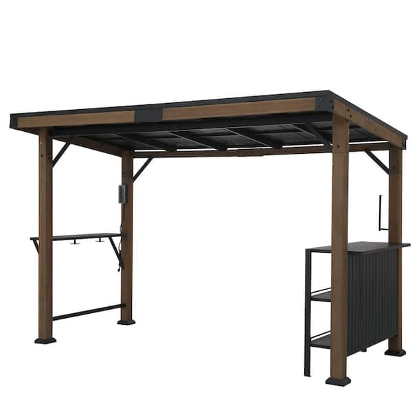 Ultra Series 6 ft. x 12 ft. Cedar Framed Hard Top Gazebo, Grill Gazebo