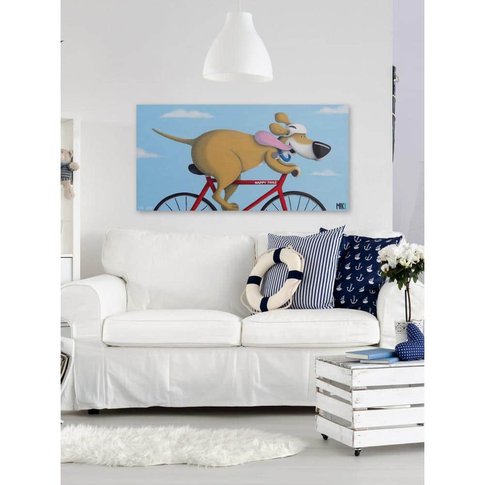 12 in. H x 24 in. W ""Tail Wind"" by Marmont Hill Printed Canvas Wall Art, Multi-Colored -  MH-MIKTAY-21-C-24