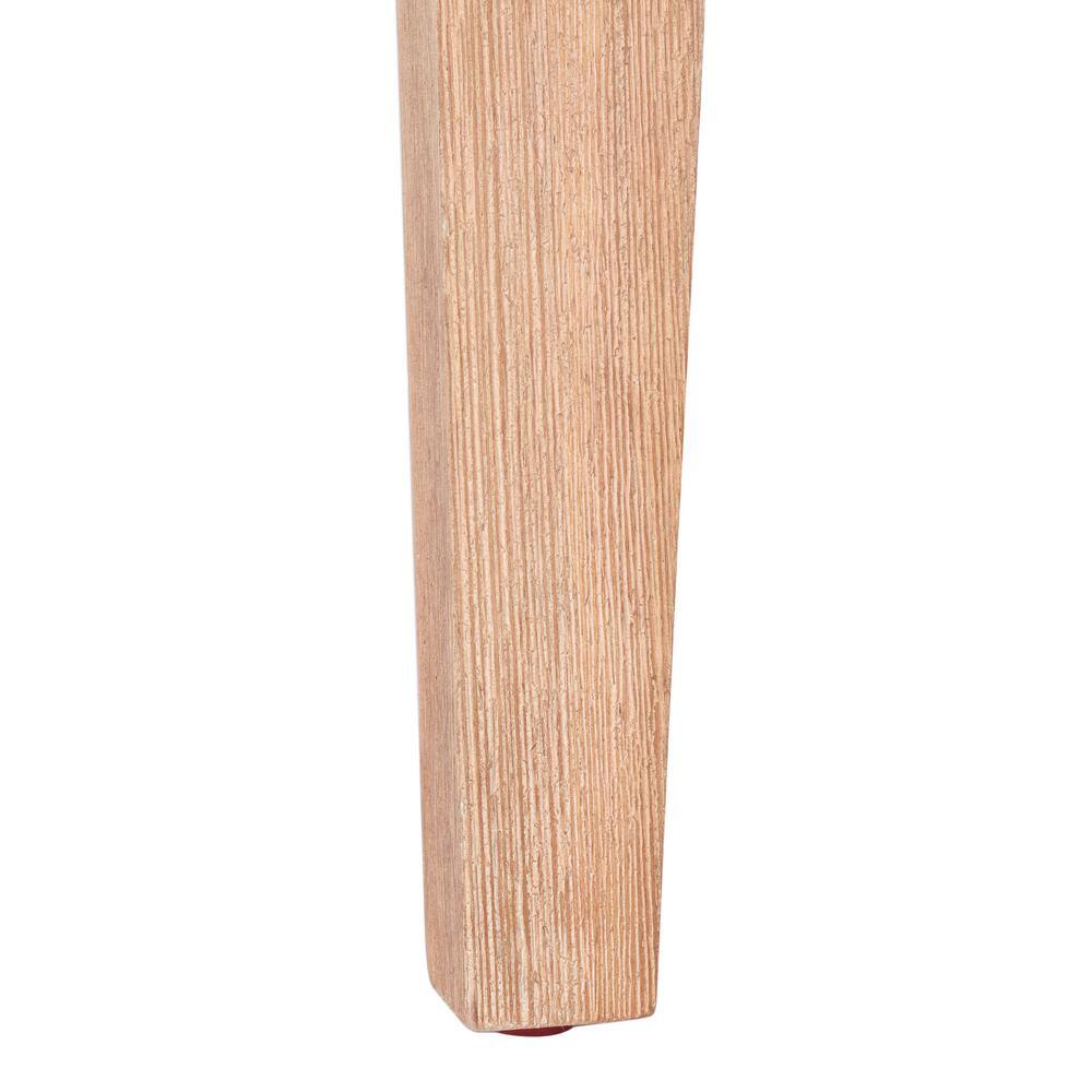 Valton Natural Acacia and Black Concrete Outdoor Side Table