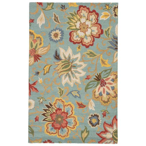 Jaipur Living Slate 2 ft. x 3 ft. Floral Area Rug
