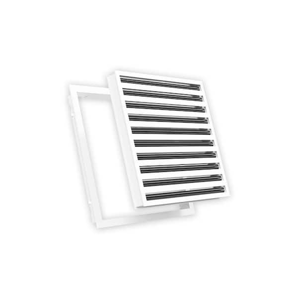 18 in. x 18 in. Aluminum Wall/Ceiling Linear Slot Diffuser in White