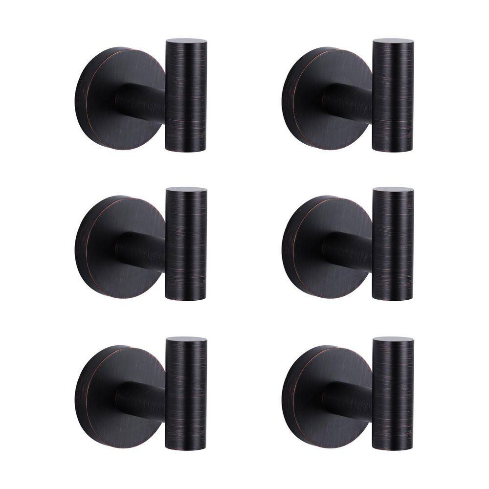 (6 Pack) Wall Mount Stainless Steel J-Hook Towel Hook Bath Hook in Oil Rubbed Bronze price history on PriceWatchPro
