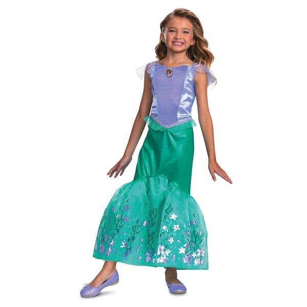 Disguise Kids Deluxe Disney's the Little Mermaid Ariel Costume - Medium 7-8 - Kids Halloween Costume