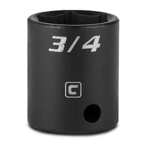 3/8 in. Drive 3/4 in. 6-Point SAE Shallow Impact Socket