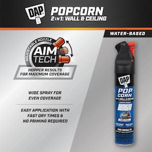 Spray Texture 20 Oz. Popcorn Water Based 2-in-1 Wall and Ceiling Texture Spray with Aim Tech Nozzle (6-Pack)