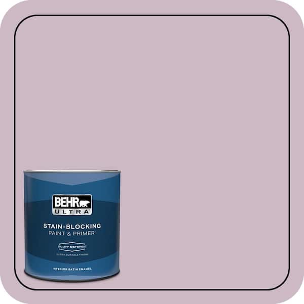 BEHR ULTRA 1 qt. #S110-3 Queens Violet Extra Durable Satin Enamel Interior Paint & Primer