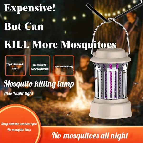 ITOPFOX Chargeable Electric UV Mosquito Killer Lamp Pest Fly Trap Catcher  Harmless Odorless Noiseless Bug Zapper-Sliver Plating H2SA17OT099 - The  Home Depot